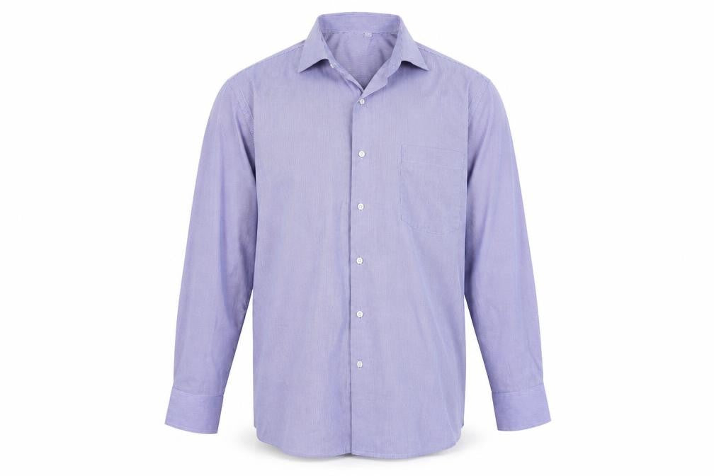 giust uomo Mens Blue Striped   Button-Up Size 42