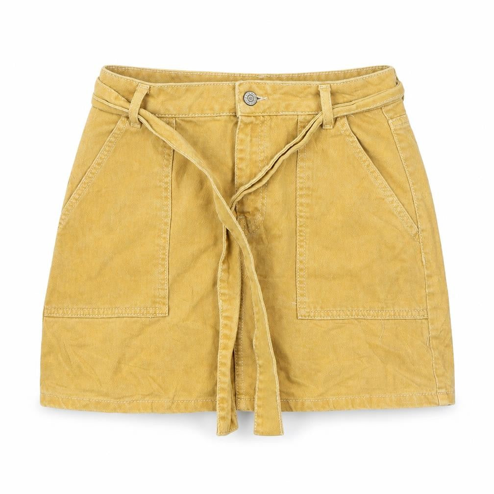 denim co Womens Yellow   Mini Skirt Size 8