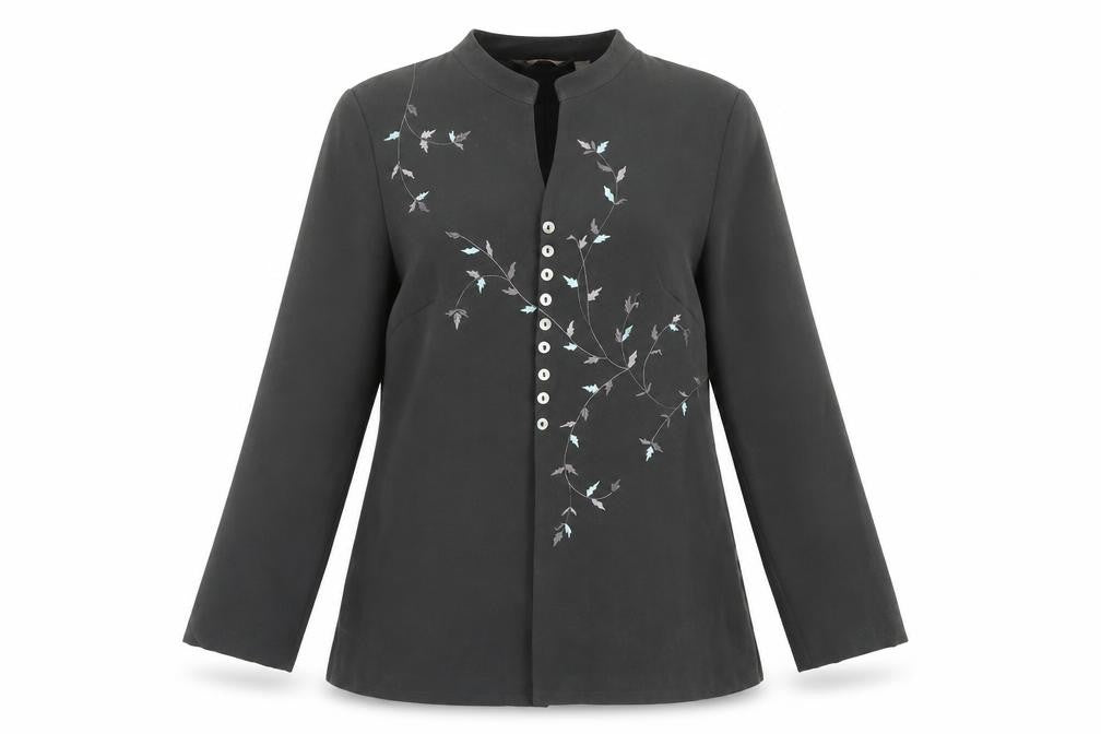 Kaliedoscope Womens Green Floral  Jacket Blazer Size 12