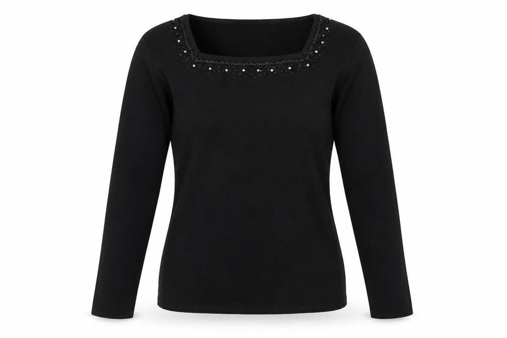 Ellie Louise Womens Black   Pullover Jumper Size M