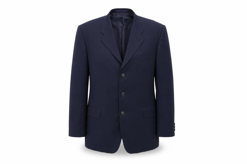 Essentials Mens Blue  Rayon Jacket Suit Jacket Size 44