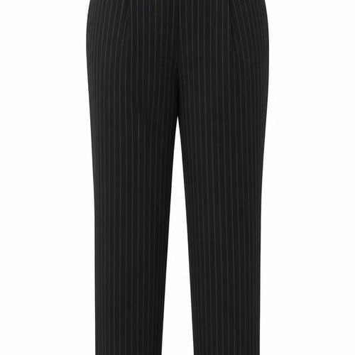 Marks and Spencer Womens Black Striped  Trousers  Size 16 L28 in