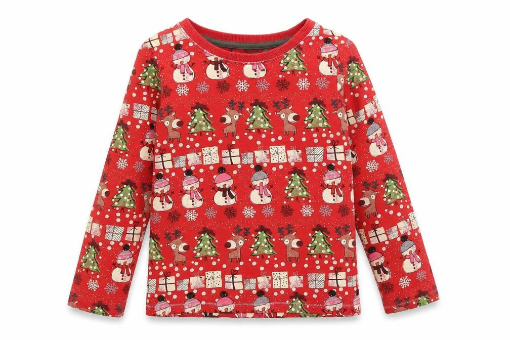 Front view of Next boys’ red basic t-shirt, size 6, years