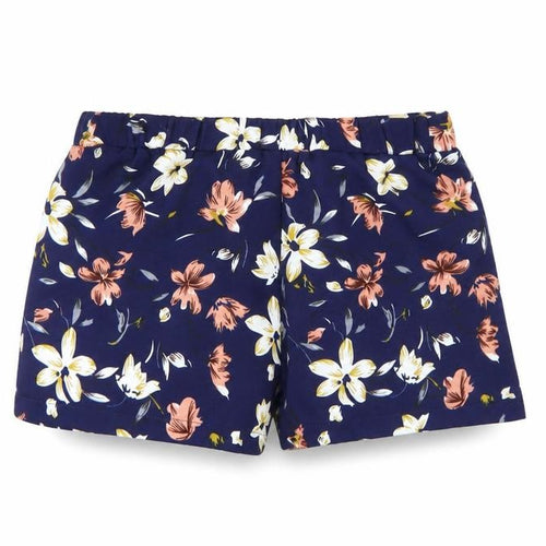 Preworn Womens Blue Floral  Culotte Shorts Size 10