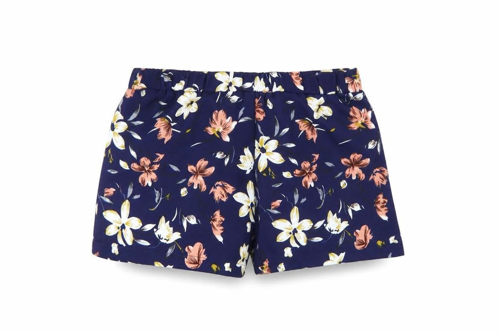 Preworn Womens Blue Floral  Culotte Shorts Size 10