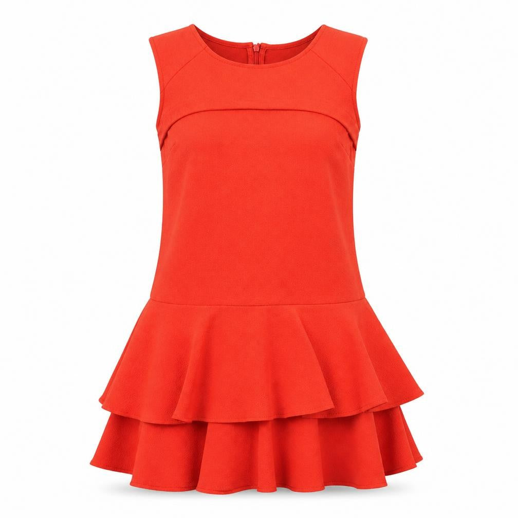 Therapy Womens Orange   Fit & Flare  Size 8