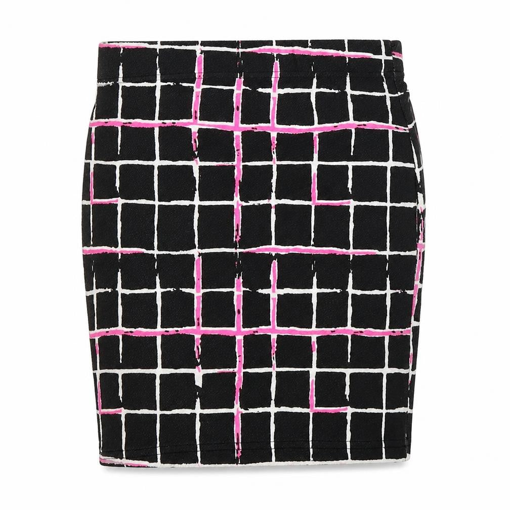 Select Womens Black Check Knit Straight & Pencil Skirt Size 6