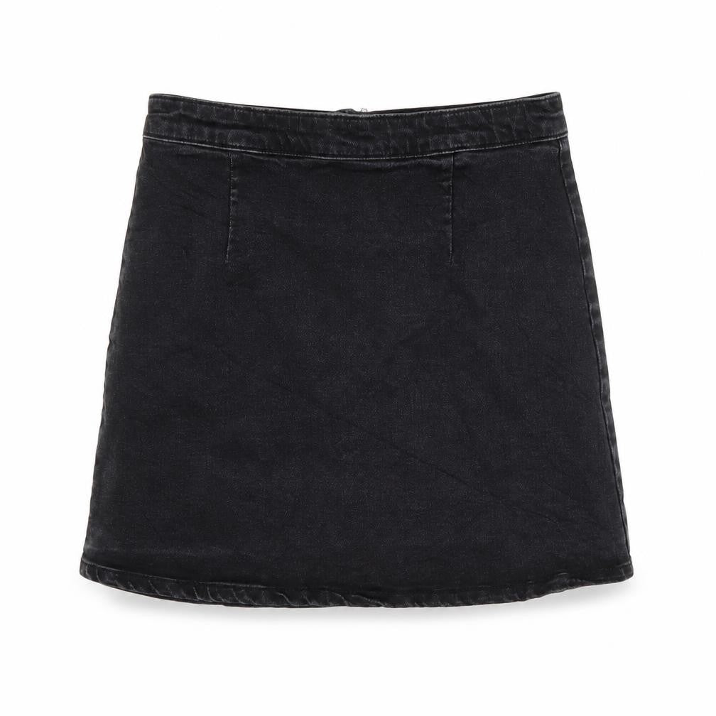 ASOS Womens Grey  Denim A-Line Skirt Size 10