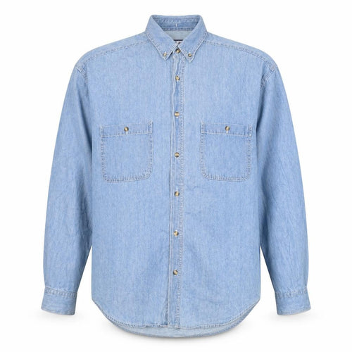 Zantos Mens Blue    Button-Up Size M