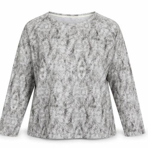 Love Leisure Womens Grey Animal Print  Pullover Jumper Size 14