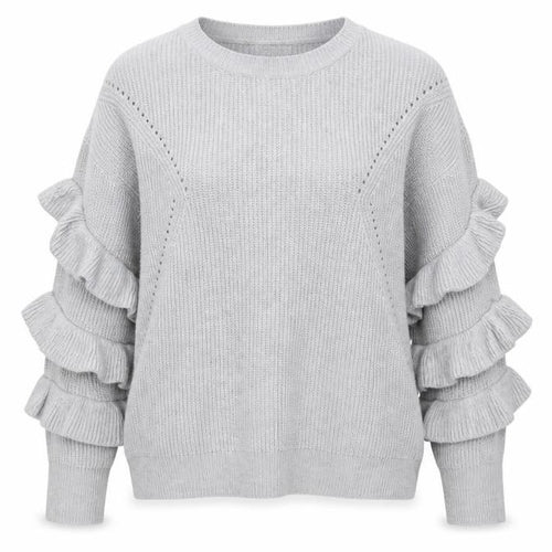 Wild flower Womens Grey   Pullover Jumper Size L  - Sleeve detail