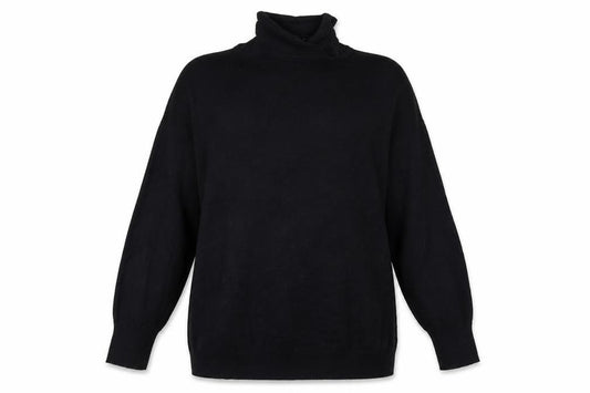 Front view of F&F women’s black jumper, size UK 14