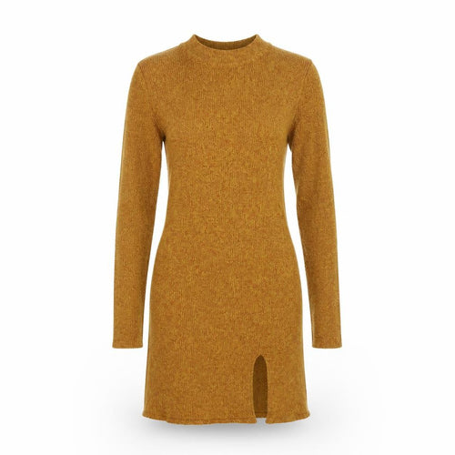 New Look Womens Gold   Fit & Flare  Size 36