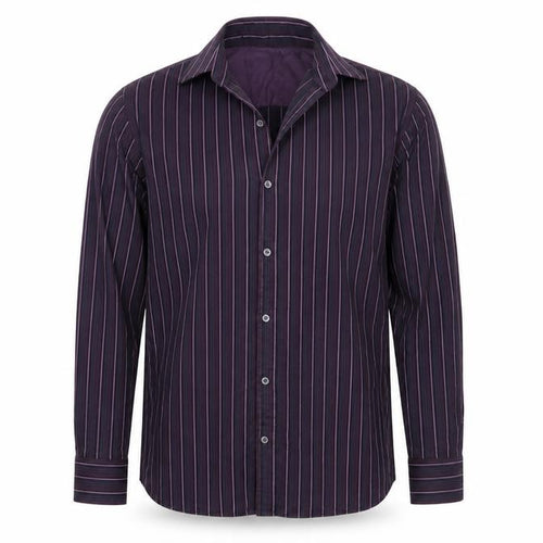 Autograph Mens Black Striped   Button-Up Size L