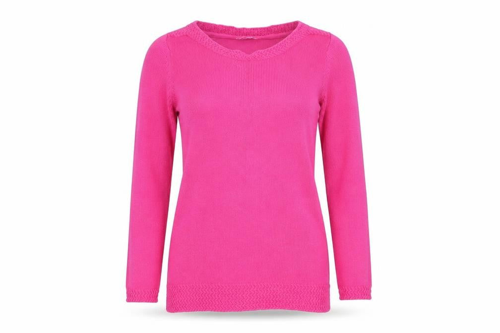 Love knitwear Womens Pink   Pullover Sweatshirt Size 8