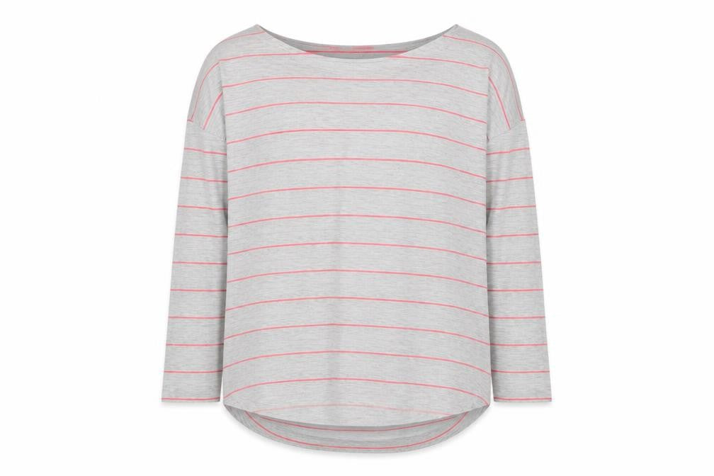 H&M Girls Grey Striped  Basic T-Shirt Size 10-11 Years