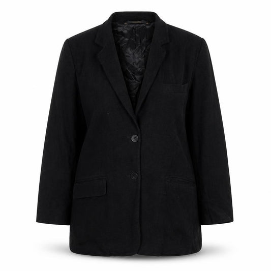 Front view of Marks & Spencer women’s black jacket suit jacket, size UK 12