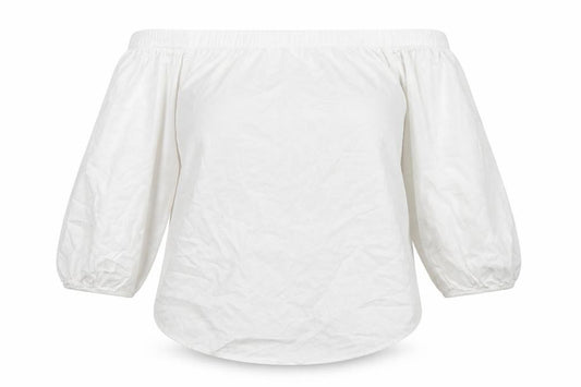 Front view of New Look women’s white camisole t-shirt, size UK 8