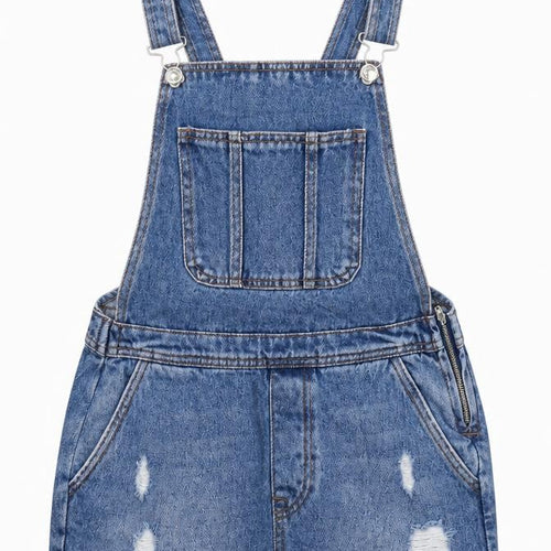 Denim Co Womens Blue  Denim Dungaree One-Piece Size 8