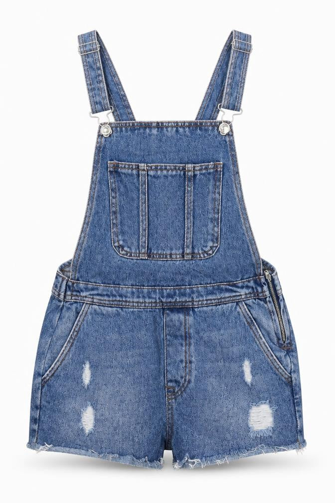 Denim Co Womens Blue  Denim Dungaree One-Piece Size 8