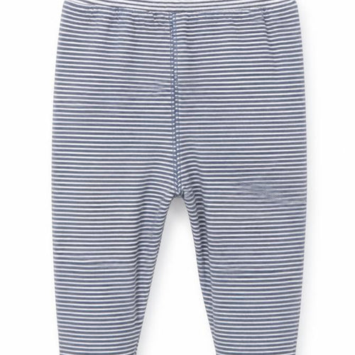 NEXT  Blue Striped  Sweatpants Leggings Size 3-6 Months