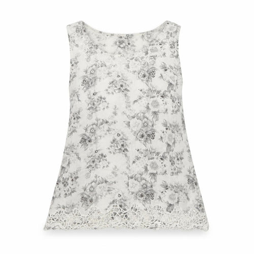 Dorothy Perkins Womens White Floral  Camisole Tank Size 10