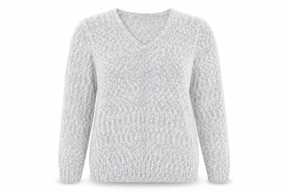isle Womens Grey   Pullover Jumper Size M