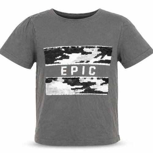 TU Boys Grey   Basic T-Shirt Size 6 Years  - epic