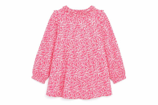Front view of Primark girls’ pink floral a-line, size 18-24, months