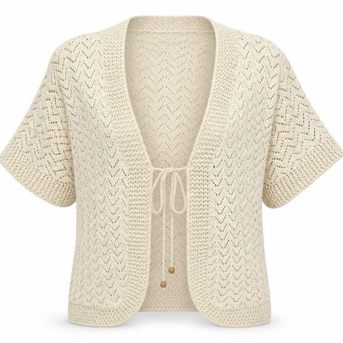 Pulse Womens White   Cardigan Jumper Size L