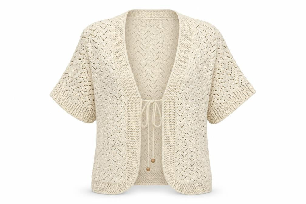 Pulse Womens White   Cardigan Jumper Size L