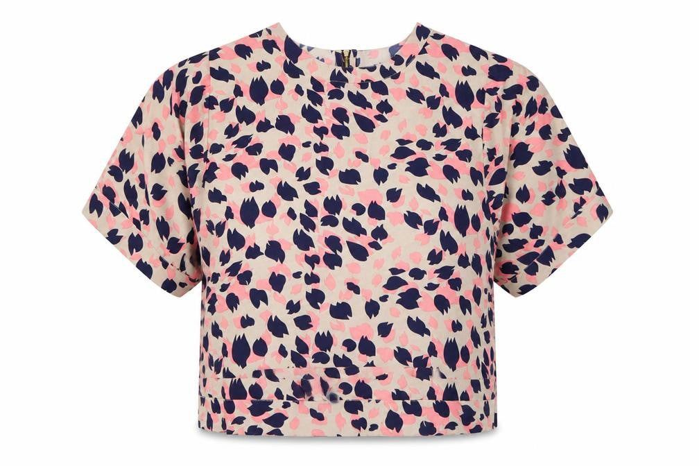 First Avenue Womens Multicoloured Animal Print  Basic Blouse Size 14