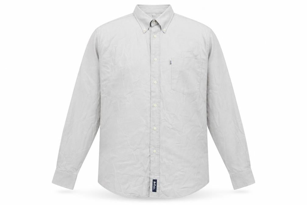 Lee Cooper Mens Grey    Button-Up Size 15.5
