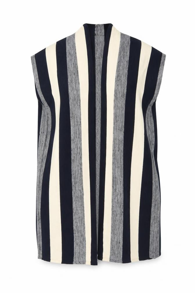 Matalan Womens Blue Striped  Cardigan Jumper Size S