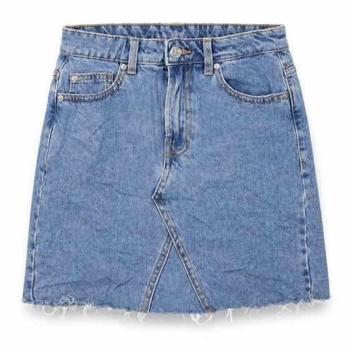 Denim & Co. Womens Blue  Denim A-Line Skirt Size 8