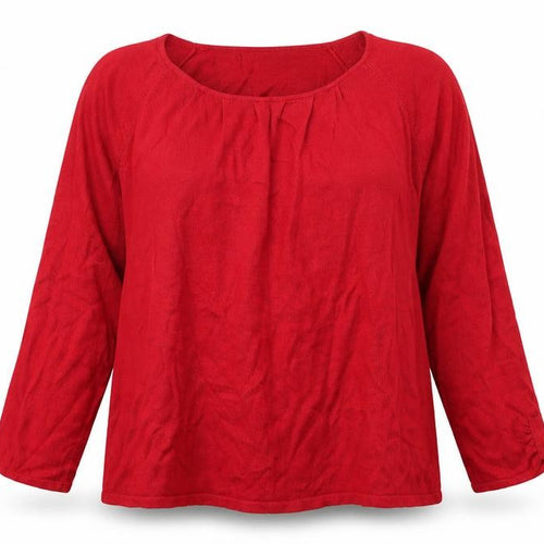 Fabrizio Womens Red  Knit Pullover Jumper Size XL