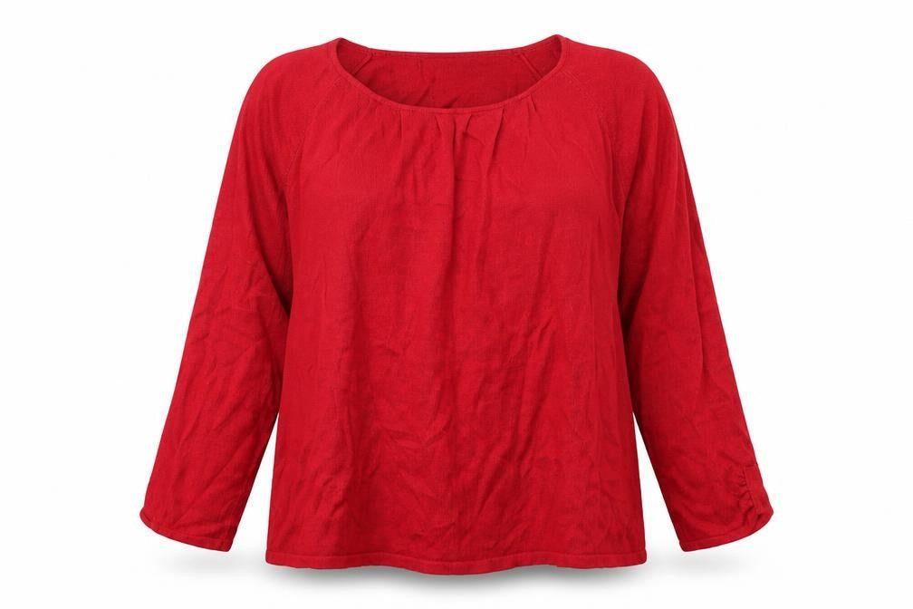 Fabrizio Womens Red  Knit Pullover Jumper Size XL