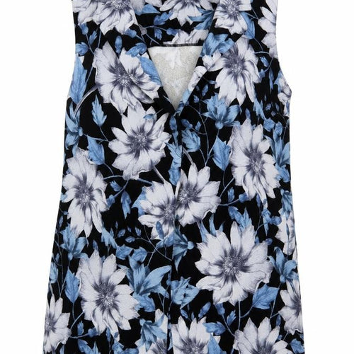 New Look Womens Blue Floral  Jacket Blazer Size 12