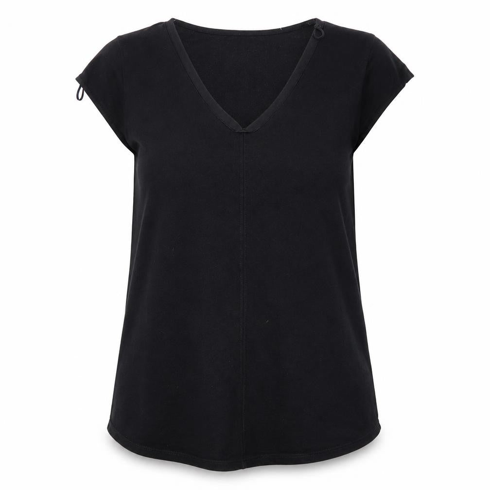 Tex  Womens Black   Basic T-Shirt Size S