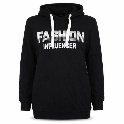 Pep&Co Womens Black   Pullover Hoodie Size 10  - Fashion Influencer