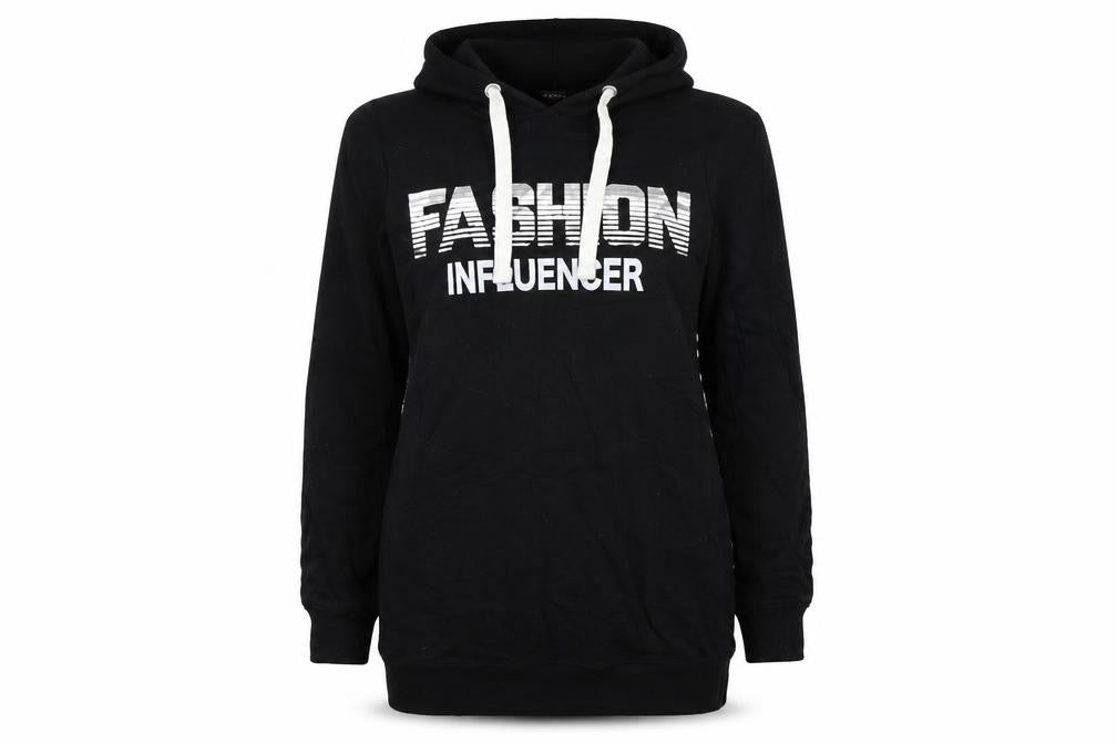 Pep&Co Womens Black   Pullover Hoodie Size 10  - Fashion Influencer