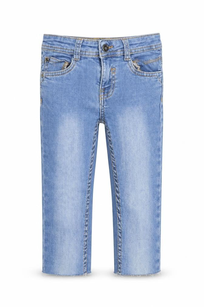 Vertbaudet Girls Blue  Denim Straight Jeans Size 8 Years