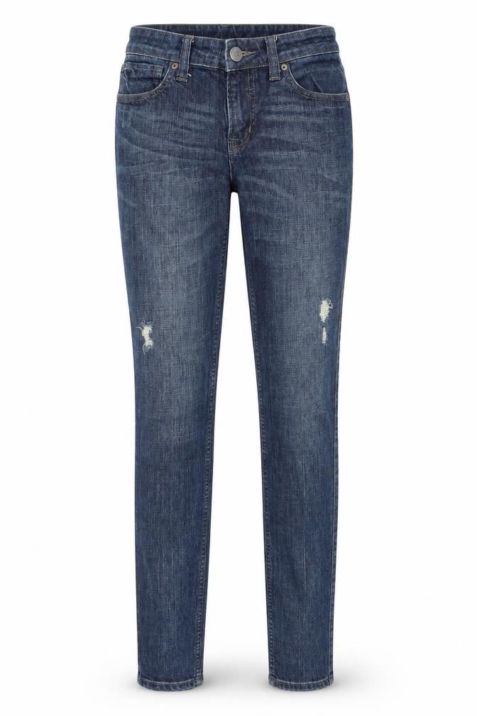 Preworn Womens Blue  Denim Skinny Jeans Size 6 L33 in