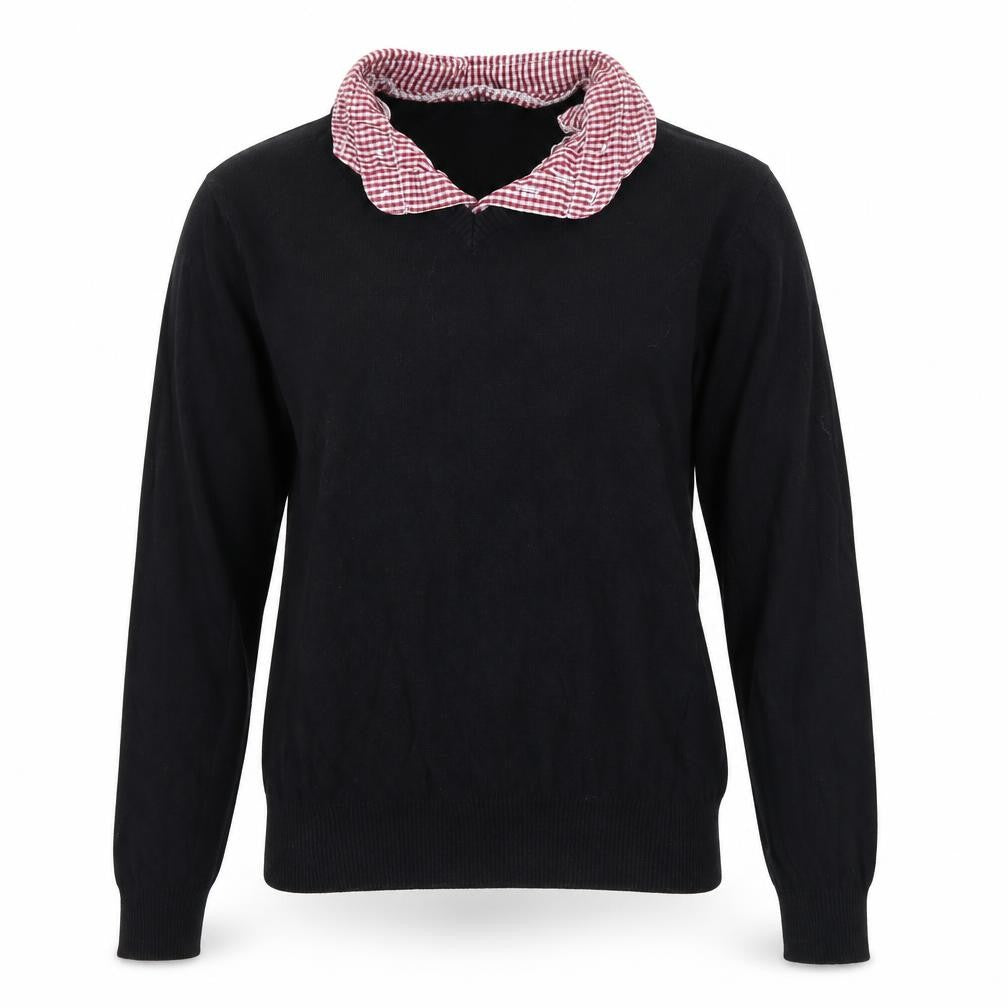 Front view of River Island women’s black jumper, size S