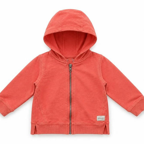 Preworn Boys Red   Full Zip Jumper Size 9-12 Months