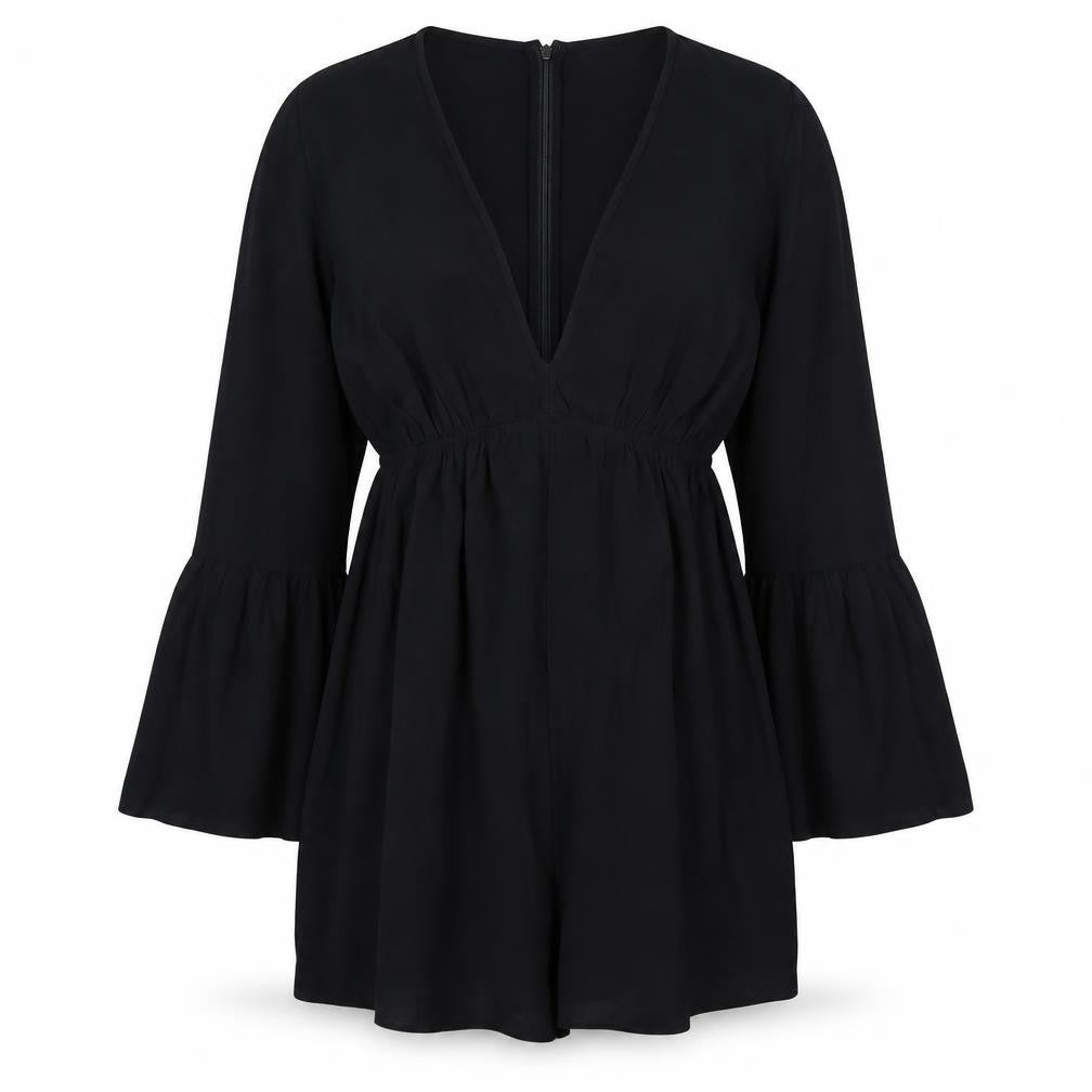 Pull&Bear Womens Black   Jumpsuit One-Piece Size 8