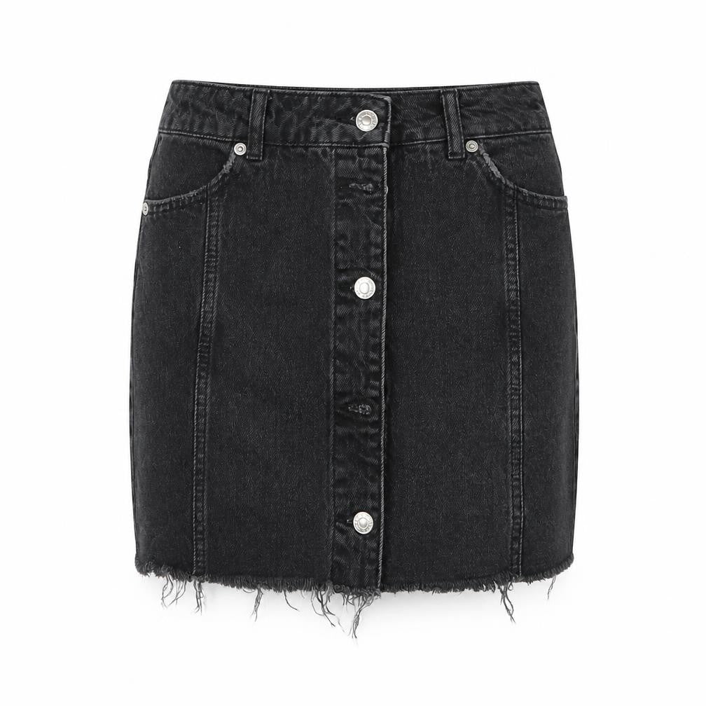 Topshop Womens Black   A-Line Skirt Size 8