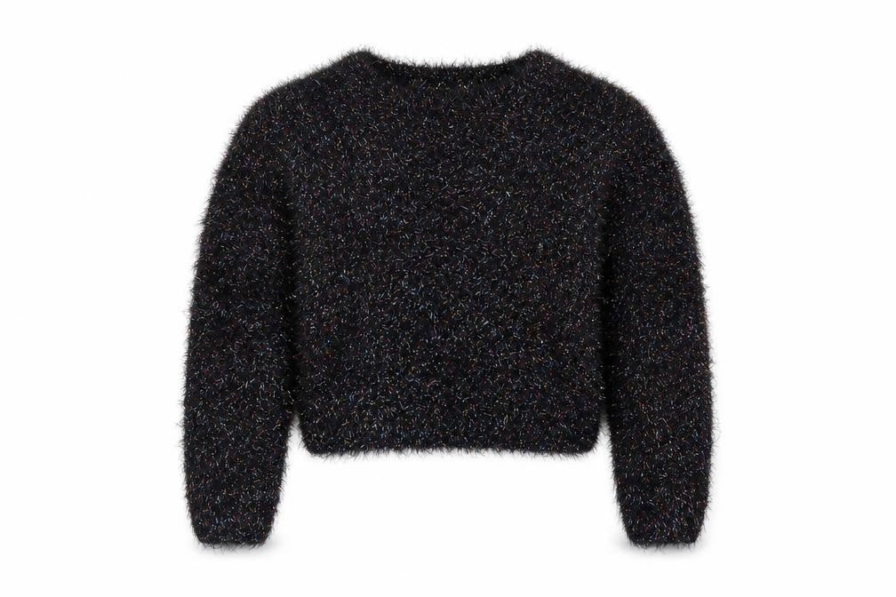 Miss E-vie Girls Black   Pullover Jumper Size 7-8 Years