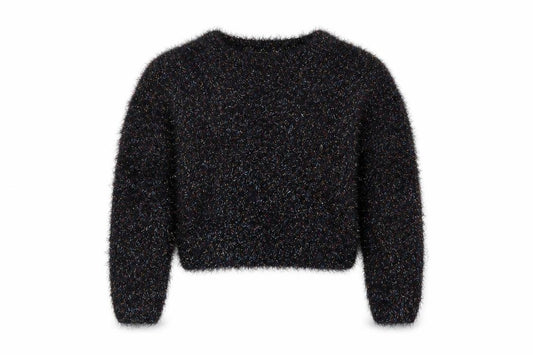 Miss E-vie Girls Black   Pullover Jumper Size 7-8 Years