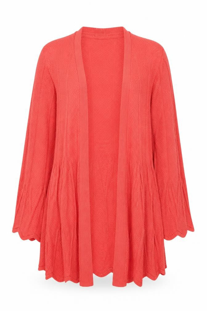 Per uina Womens Orange   Cardigan Jumper Size 12